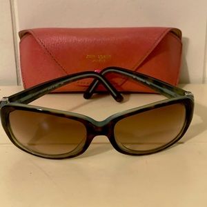 Kate Spade Green and Tortoise Sunglasses